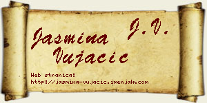 Jasmina Vujačić vizit kartica